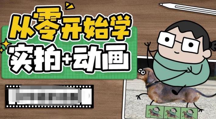 （6570期）从零开始学实拍加动画，实拍加动画创意教程（49节视频课）-古龙岛网创