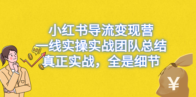 （6441期）小红书导流变现营，一线实战团队总结，真正实战，全是细节，全平台适用-古龙岛网创