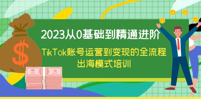 （6299期）2023从0基础到精通进阶，TikTok账号运营到变现的全流程出海模式培训-古龙岛网创