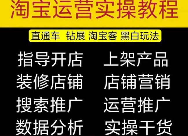 2023淘宝开店教程0基础到高级全套视频网店电商运营培训教学课程（2月更新）-古龙岛网创