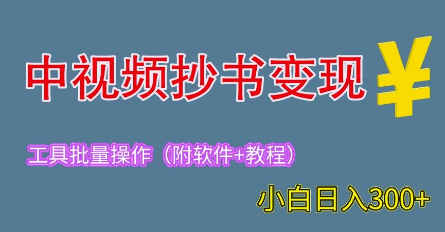 2023中视频抄书变现（附工具+教程），一天300+，特别适合新手操作的副业（揭秘）-古龙岛网创