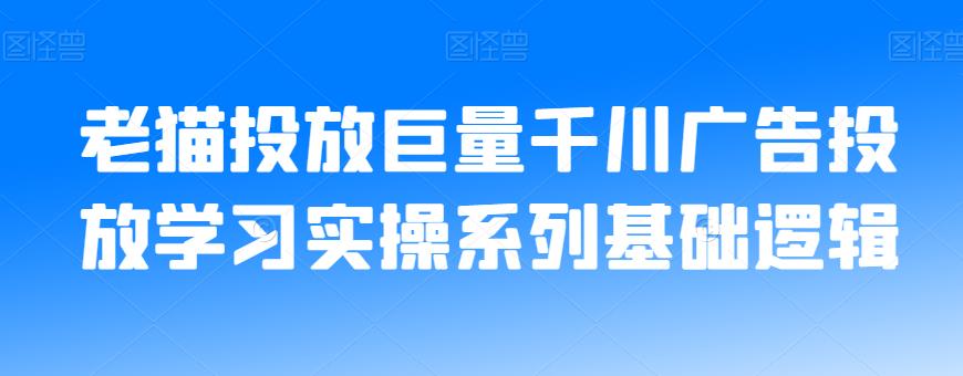 老猫投放巨量千川广告投放学习实操系列基础逻辑-古龙岛网创