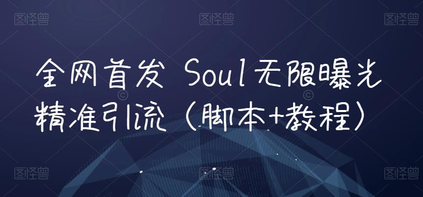 全网首发 Soul无限曝光精准引流（脚本+教程）-古龙岛网创