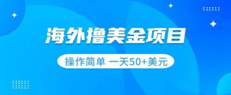 撸美金项目无门槛操作简单小白一天50+美刀-古龙岛网创