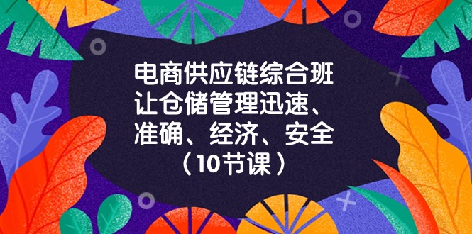 电商供应链综合班，让仓储管理迅速、准确、经济、安全！（10节课）-古龙岛网创