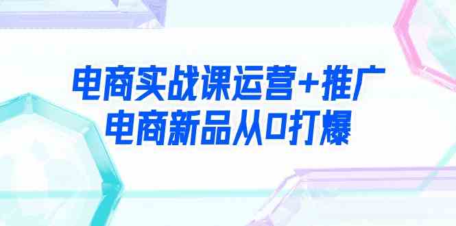 （9313期）电商实战课运营+推广，电商新品从0打爆（99节视频课）-古龙岛网创