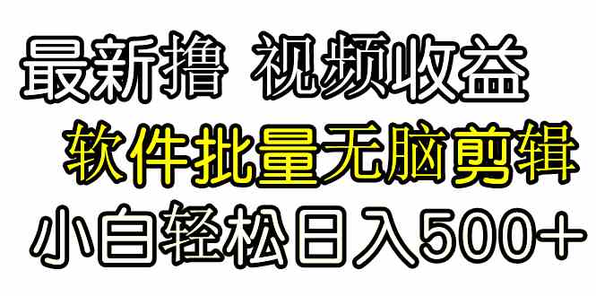 （9569期）发视频撸收益，软件无脑批量剪辑，第一天发第二天就有钱-古龙岛网创