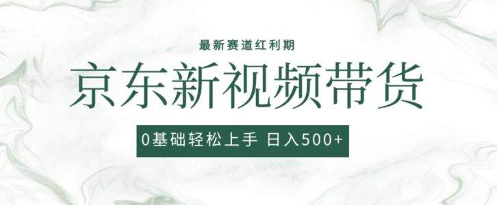 2024最新京东视频带货项目，最新0粉强开无脑搬运爆款玩法，小白轻松上手【揭秘】-古龙岛网创