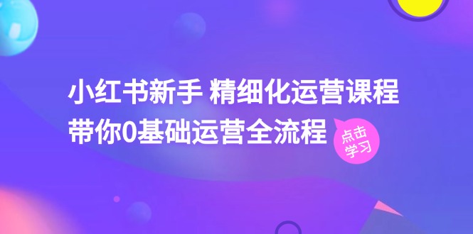 （11417期）小红书新手 精细化运营课程，带你0基础运营全流程（41节视频课）-古龙岛网创