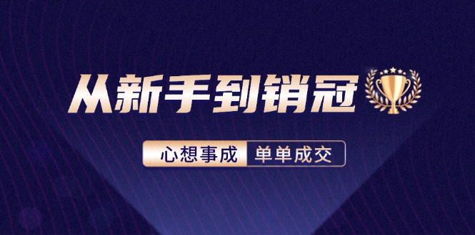 （12383期）从新手到销冠：精通客户心理学，揭秘销冠背后的成交秘籍-古龙岛网创