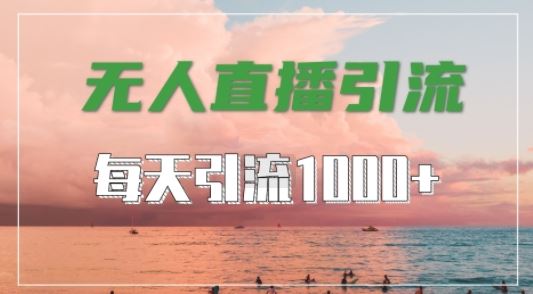 抖音快手视频号全平台通用，无人直播引流法，超暴力引流1000+高质量精准创业粉【揭秘】-古龙岛网创