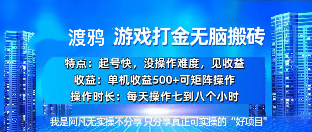 （13501期）韩国知名游戏打金无脑搬砖单机收益500+-古龙岛网创