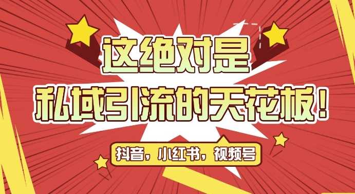 最新首发全平台引流玩法，公域引流私域玩法，轻松获客500+，附引流脚本，克隆截流自热玩法【揭秘】-古龙岛网创