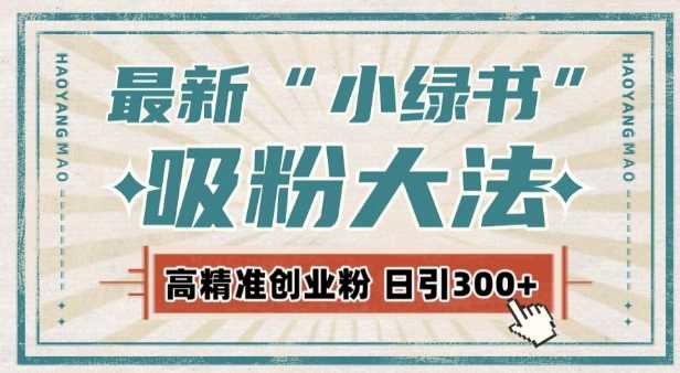 最新自动化“吸粉术”，小绿书激活私域流量，每日轻松吸引300+高质精准粉!-古龙岛网创