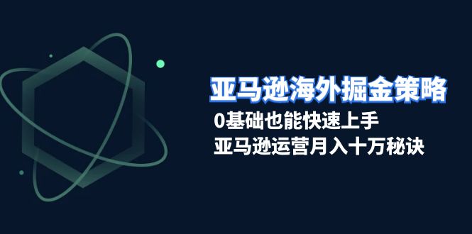 （13644期）亚马逊海外掘金策略，0基础也能快速上手，亚马逊运营月入十万秘诀-古龙岛网创