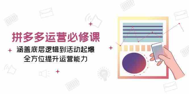 拼多多运营必修课：涵盖底层逻辑到活动起爆，全方位提升运营能力-古龙岛网创