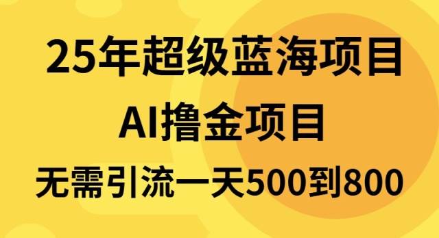 （13746期）25年超级蓝海项目一天800+，半搬砖项目，不需要引流-古龙岛网创