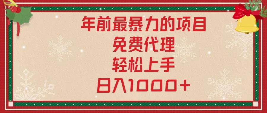 （13773期）年前最暴力的项目，免费代理，轻松上手，日入1000+-古龙岛网创