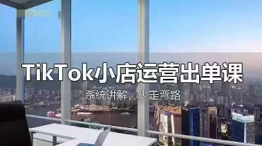 TikTok小店运营出单课，从开店选品、运营出单、发货回款，进行全流程讲解-古龙岛网创